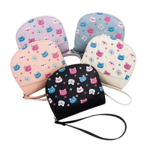 Cute Cartoon Bear Design Women′s Coin Purse Wallet