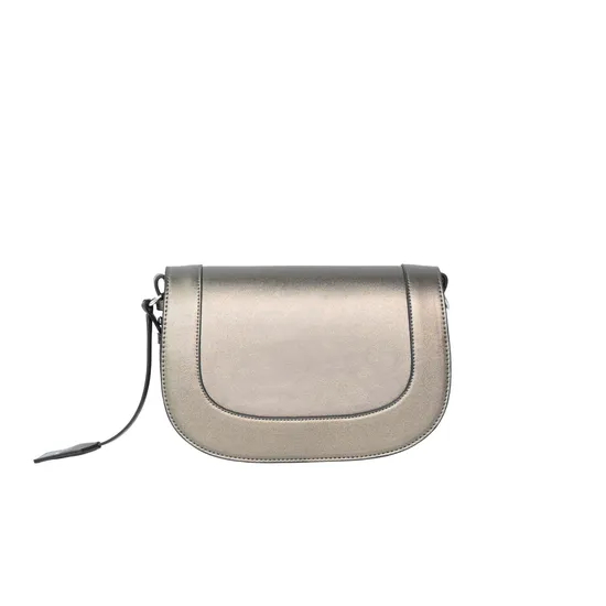 Sleek Silver PU Leather Handbag with Redefining Minimalist Elegance