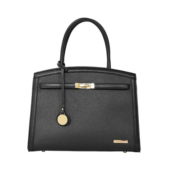 Modern Minimalism for Onyx PU Tote Bag for The Stylish Woman