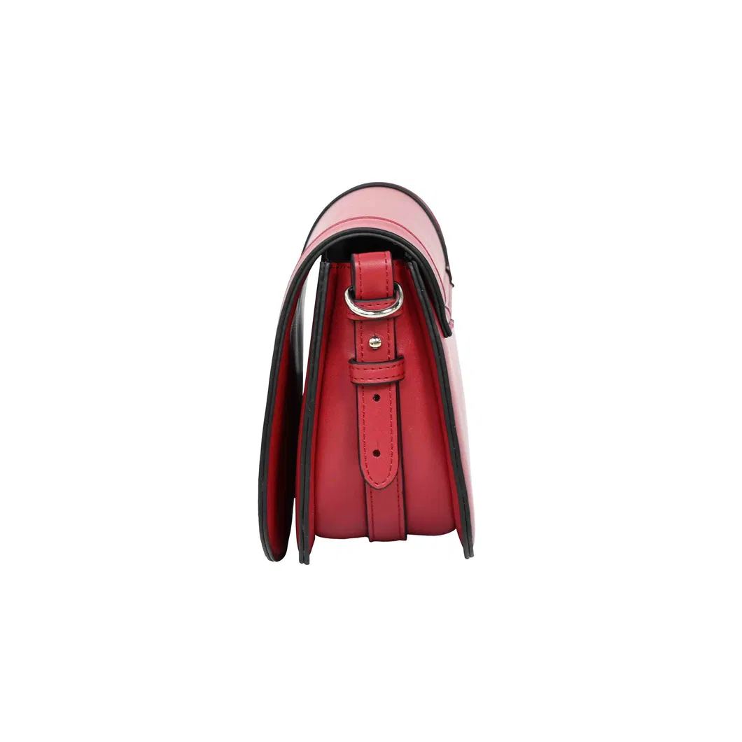 Chic Red PU Leather Handbag for Stylish Minimalists