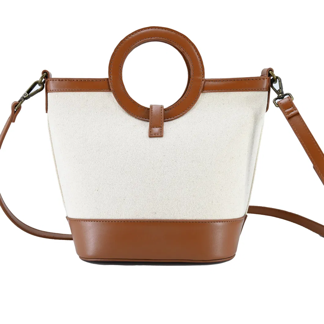 Stylish Hoop Handled Tote Bag for Women - Premium Fabric &amp; Daily Functionality