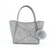 Elegant Textured Gray Handbag: a Timeless Essential for Fashion-Forward Women