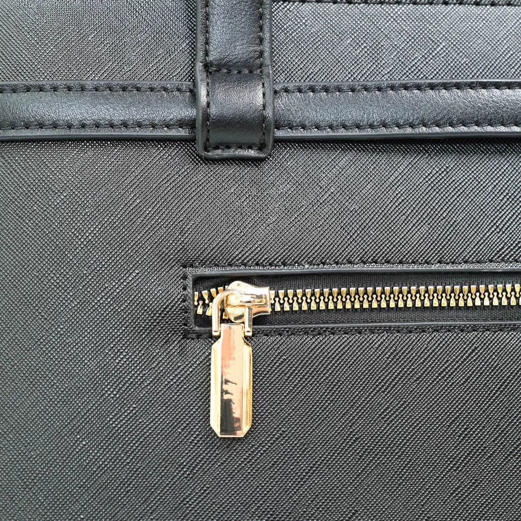 Elegant Black PU Leather Tote Bag with Masterclass in Minimalist Sophistication