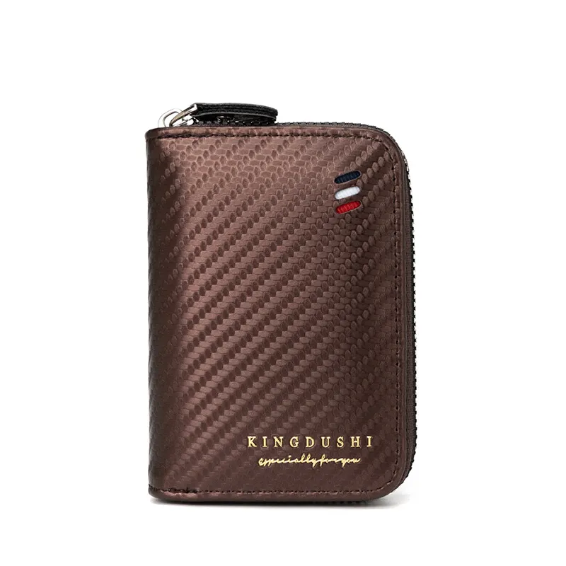 Stylish and Refined Herringbone Men&prime;s Wallet and Card Holder