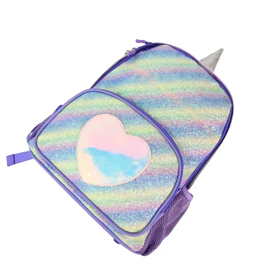 Stylish Purple Unicorn Backpack for Girls - Ideal for School