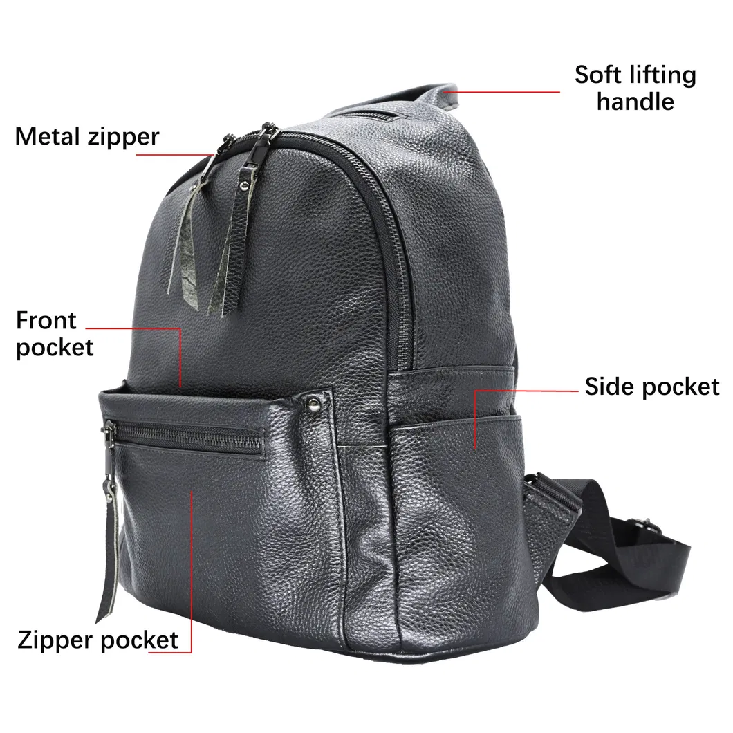 Chic Soft Leather Mini Backpack for Women - Perfect Commuter Companion