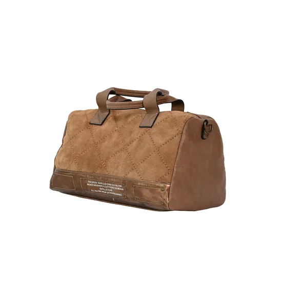 Stylish Brown Leather Travel Duffel Bag for Adventurers