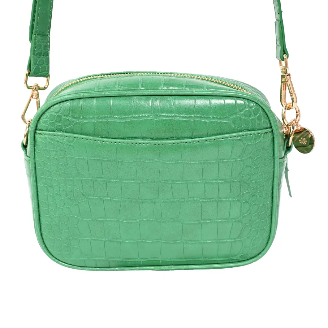 Stylish Python Print Leather Crossbody Bag for Women