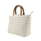 Chic & Functional by Tote Bag with Unique Bamboo Handle Design