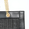 Chic Customizable Woven Mesh Handbag with Stylish Metal Chain
