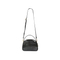 Chic Black Single-Shoulder Handbag with Sparkling Gemstone Accents
