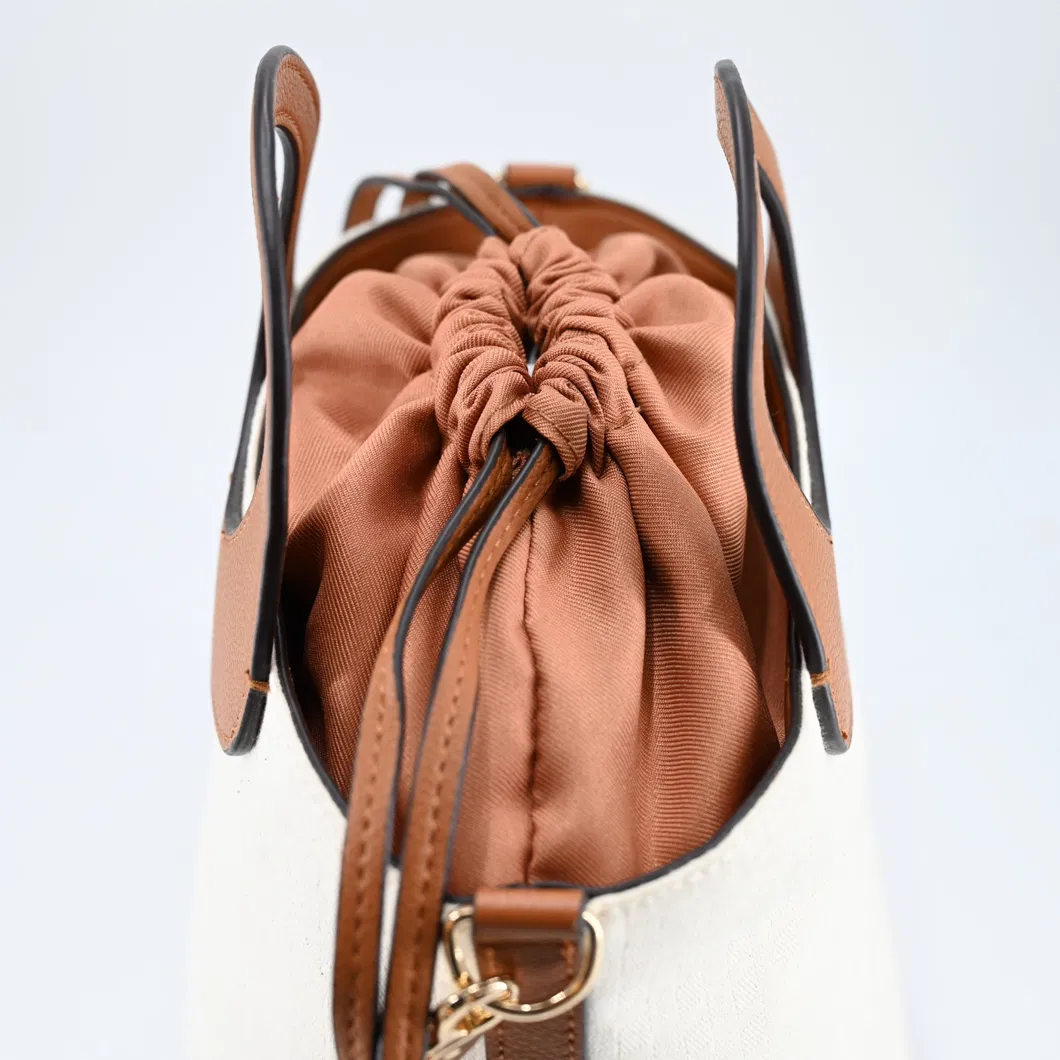 Trendy Bucket Bag with Drawstring and Shoulder Strap for Women