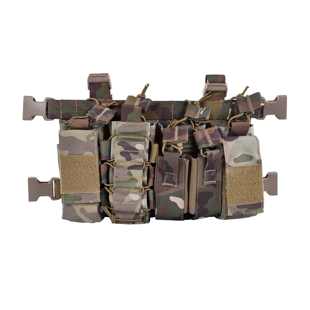 Outdoor Adjustable Multi-Functional Dangler Pouch Fully Modular Tactical Chest Rig Vest