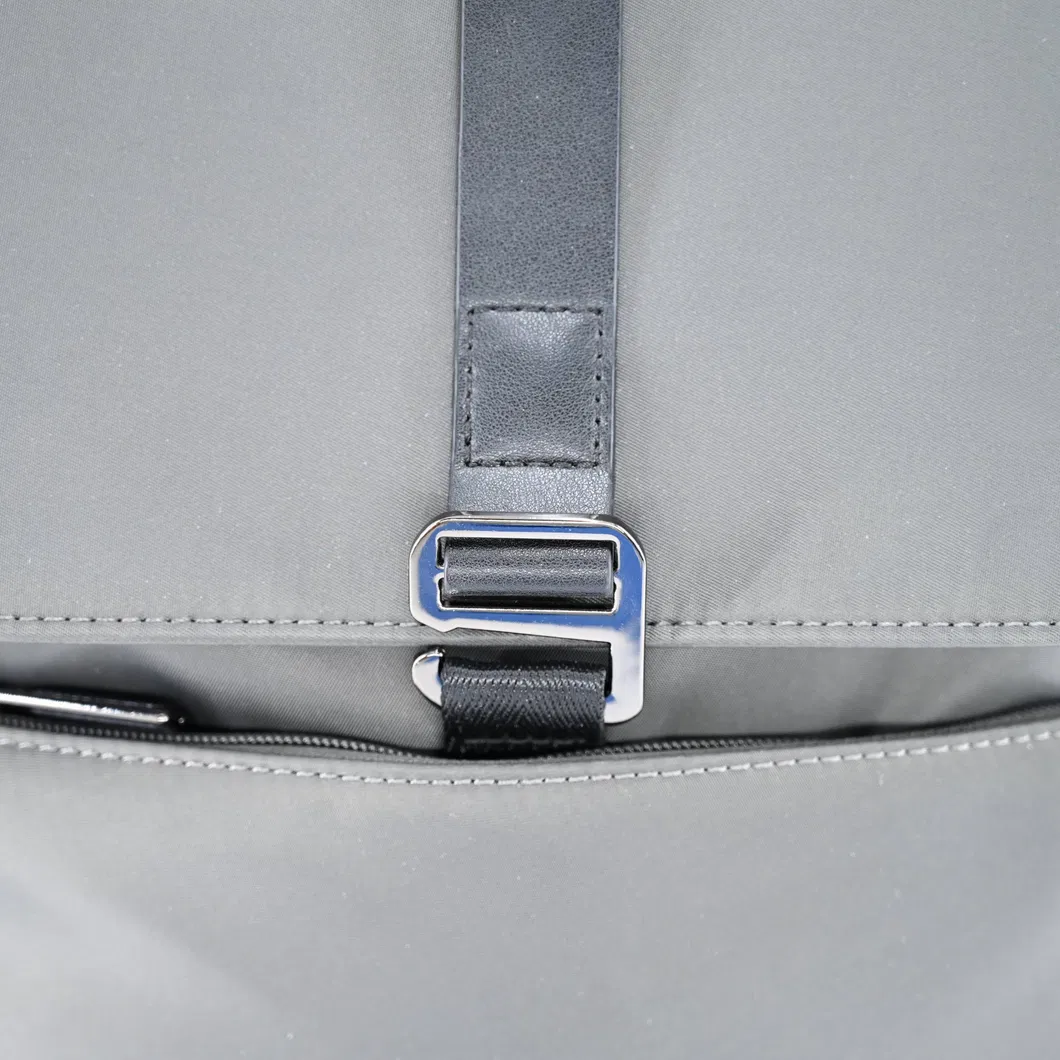 Stylish Gray Laptop Backpack with Ample Storage Space