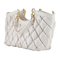 Elegant off-White Diamond Tote Bag for Fashion-Forward Women