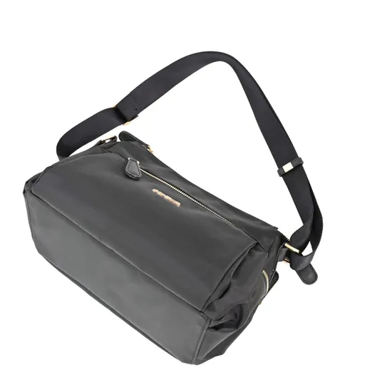 Stylish Black Urban Shoulder Bag for Business and Travel