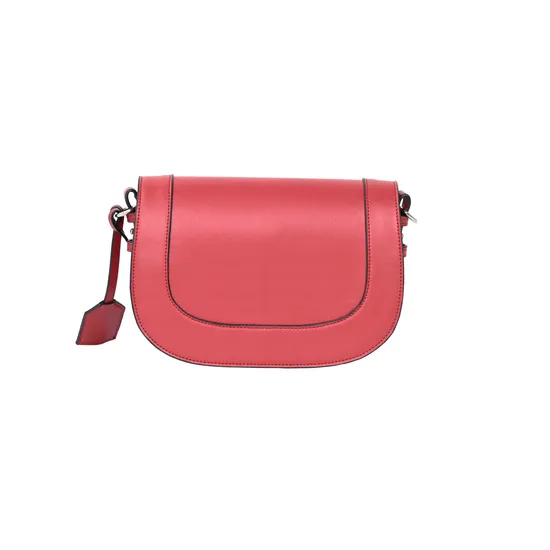 Chic Red PU Leather Handbag and Shoulder Bag for Stylish Minimalism