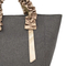 Chic Women′s Tote Bag with Elegant Brown Ribbon Accent