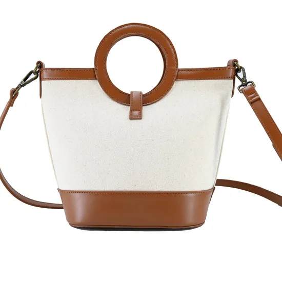Chic and Sturdy Fabric Hoop Tote Bag for Women