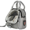 Sleek Silver Mini Backpack with Glossy Finish for Travel