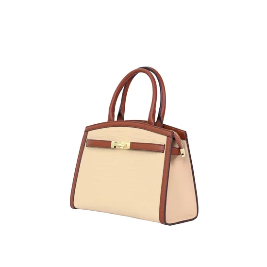 Stylish Brown PU Tote Handbag - Chic Women′s Essential Accessory
